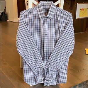 Express Men’s fitted button down dress shirt